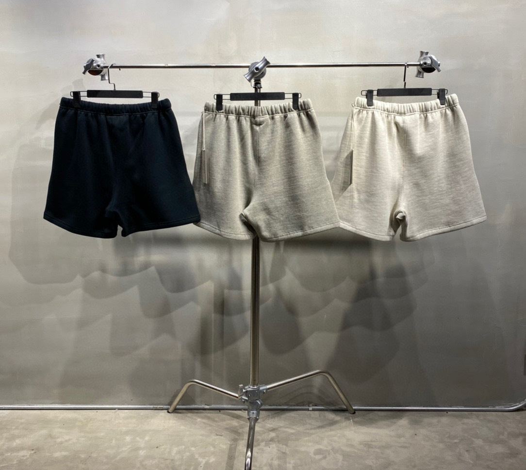 Essentials Style Oversized Drawstring Shorts Men's Premium Cotton Streetwear Summer Bottoms