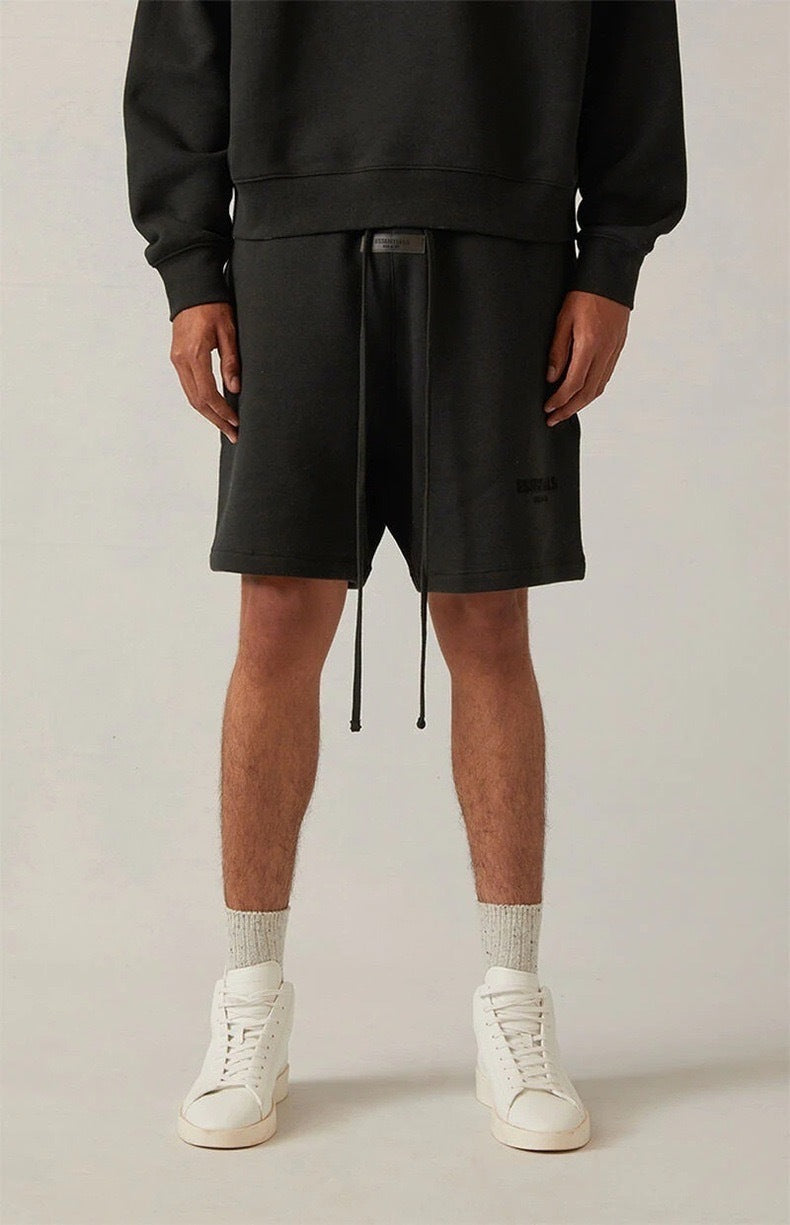Essentials Style Oversized Drawstring Shorts Men's Premium Cotton Streetwear Summer Bottoms