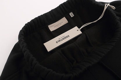 Essentials Style Oversized Drawstring Shorts Men's Premium Cotton Streetwear Summer Bottoms