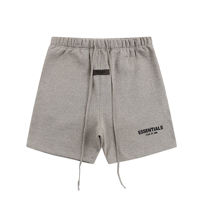 Essentials Style Oversized Drawstring Shorts Men's Premium Cotton Streetwear Summer Bottoms
