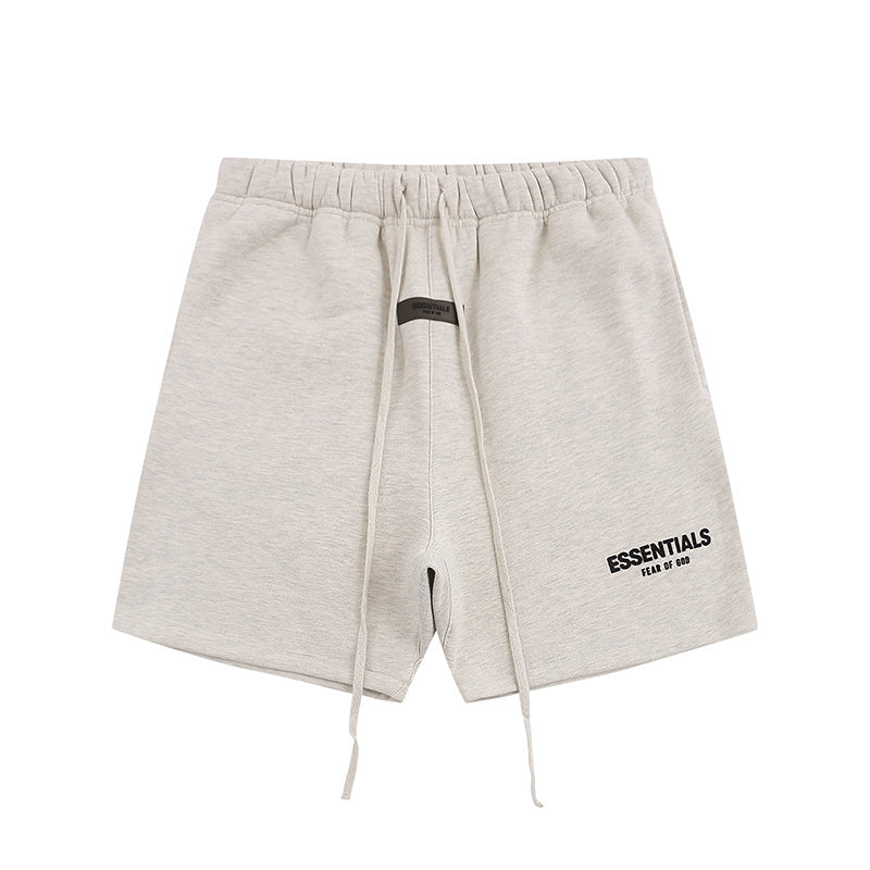 Essentials Style Oversized Drawstring Shorts Men's Premium Cotton Streetwear Summer Bottoms